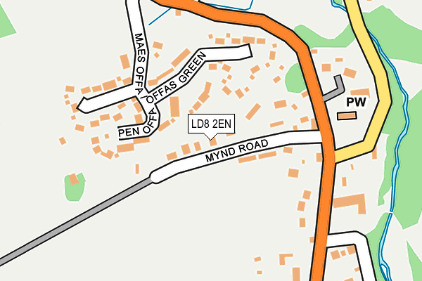 LD8 2EN map - OS OpenMap – Local (Ordnance Survey)