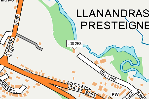 LD8 2ES map - OS OpenMap – Local (Ordnance Survey)