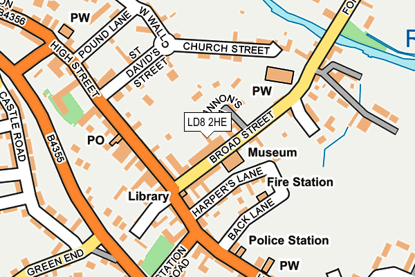LD8 2HE map - OS OpenMap – Local (Ordnance Survey)