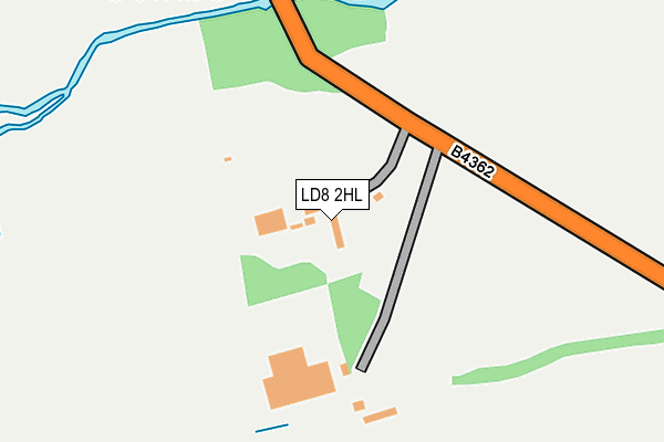 LD8 2HL map - OS OpenMap – Local (Ordnance Survey)