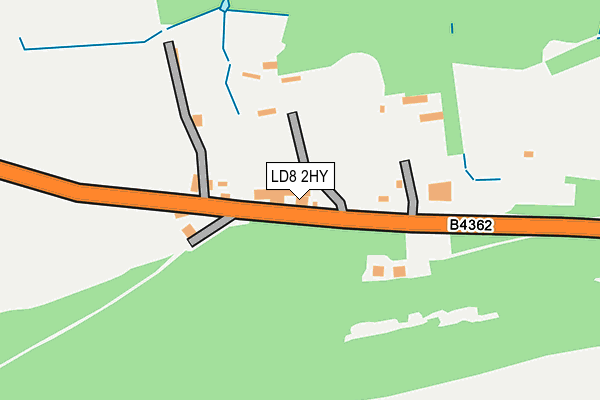 LD8 2HY map - OS OpenMap – Local (Ordnance Survey)
