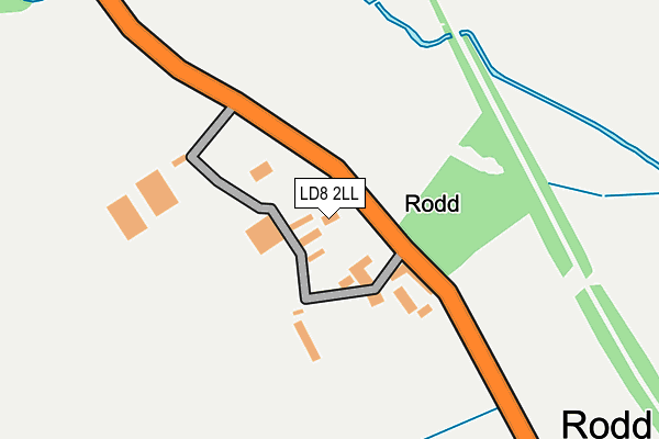 LD8 2LL map - OS OpenMap – Local (Ordnance Survey)
