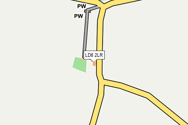 LD8 2LR map - OS OpenMap – Local (Ordnance Survey)