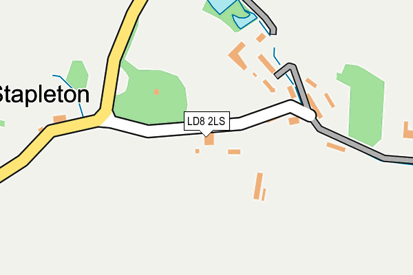 LD8 2LS map - OS OpenMap – Local (Ordnance Survey)