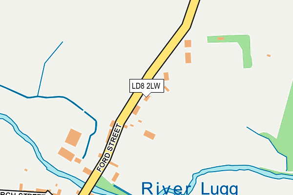 LD8 2LW map - OS OpenMap – Local (Ordnance Survey)