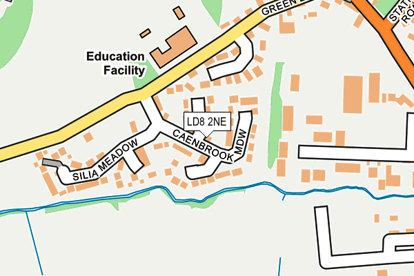 LD8 2NE map - OS OpenMap – Local (Ordnance Survey)