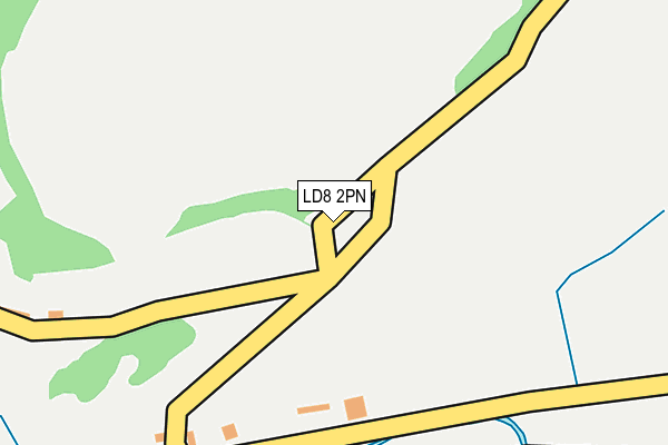 LD8 2PN map - OS OpenMap – Local (Ordnance Survey)