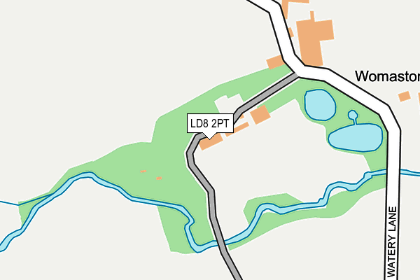 LD8 2PT map - OS OpenMap – Local (Ordnance Survey)