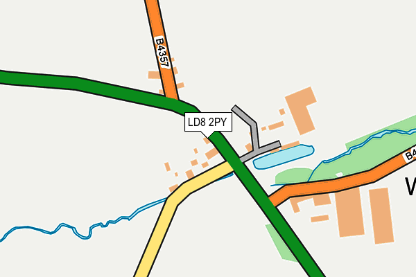 LD8 2PY map - OS OpenMap – Local (Ordnance Survey)