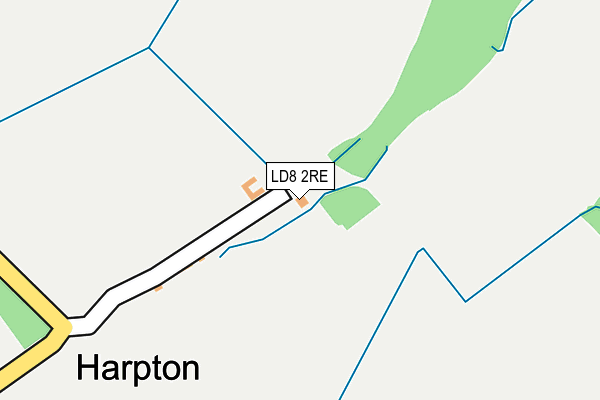 LD8 2RE map - OS OpenMap – Local (Ordnance Survey)