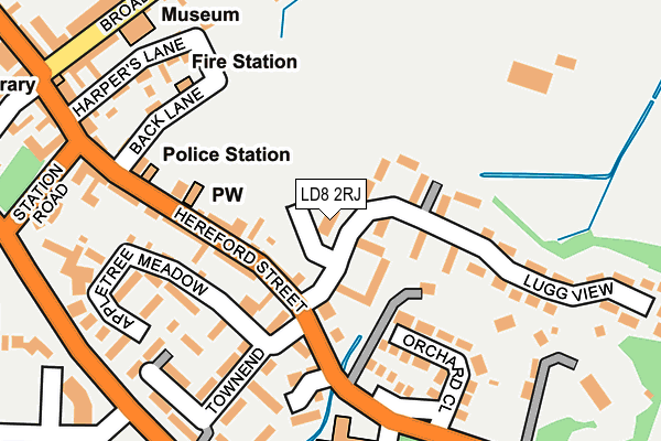 LD8 2RJ map - OS OpenMap – Local (Ordnance Survey)