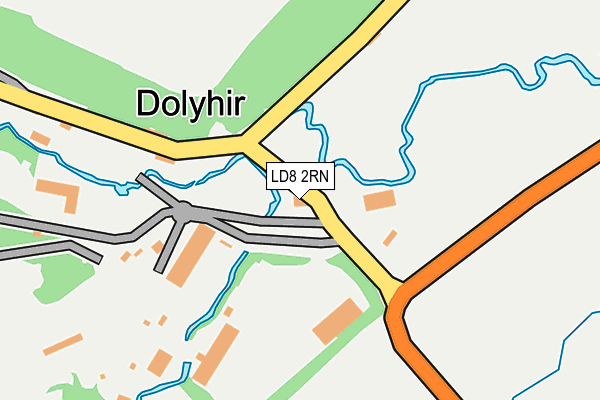 LD8 2RN map - OS OpenMap – Local (Ordnance Survey)