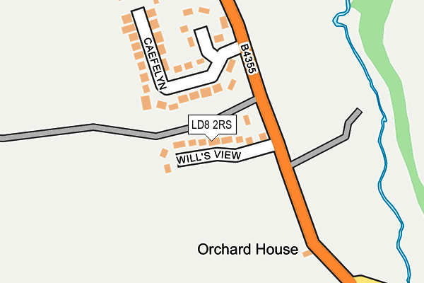 LD8 2RS map - OS OpenMap – Local (Ordnance Survey)