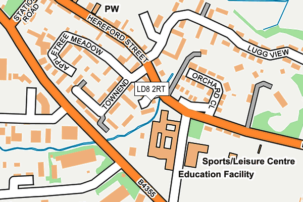 LD8 2RT map - OS OpenMap – Local (Ordnance Survey)