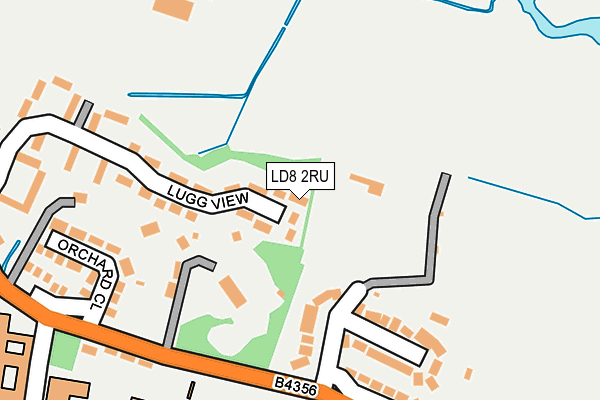 LD8 2RU map - OS OpenMap – Local (Ordnance Survey)