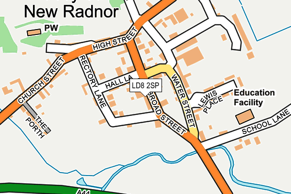 LD8 2SP map - OS OpenMap – Local (Ordnance Survey)