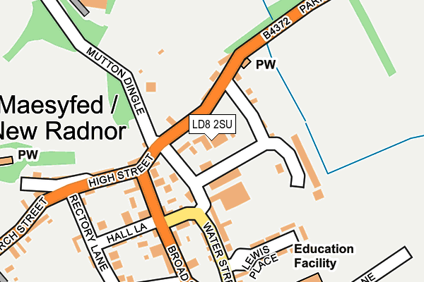 LD8 2SU map - OS OpenMap – Local (Ordnance Survey)