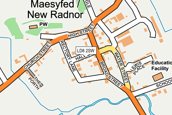 LD8 2SW map - OS OpenMap – Local (Ordnance Survey)