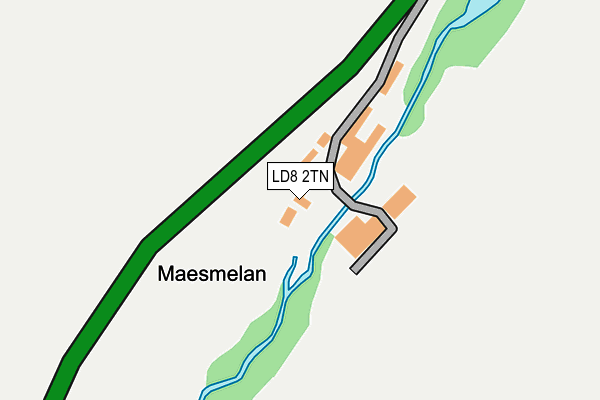 LD8 2TN map - OS OpenMap – Local (Ordnance Survey)