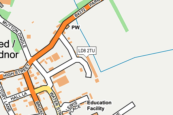 LD8 2TU map - OS OpenMap – Local (Ordnance Survey)