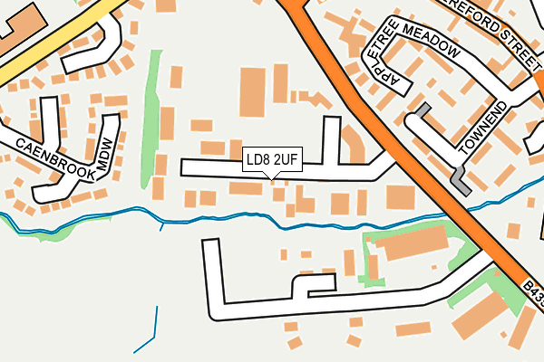 LD8 2UF map - OS OpenMap – Local (Ordnance Survey)