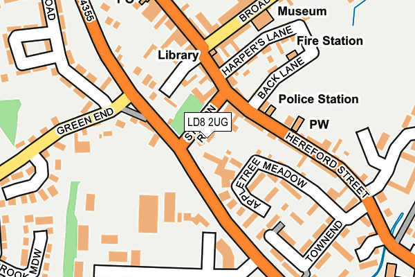 LD8 2UG map - OS OpenMap – Local (Ordnance Survey)