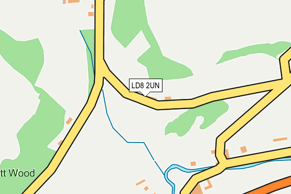 LD8 2UN map - OS OpenMap – Local (Ordnance Survey)