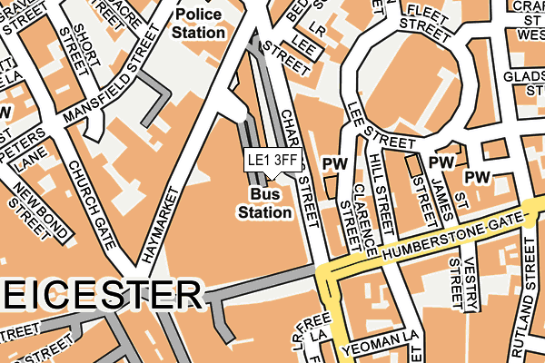 LE1 3FF map - OS OpenMap – Local (Ordnance Survey)