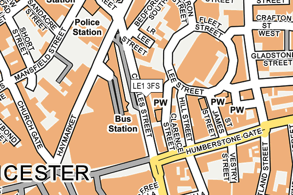 LE1 3FS map - OS OpenMap – Local (Ordnance Survey)