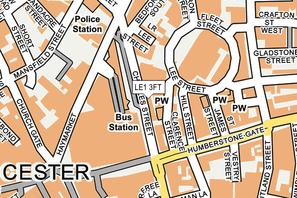 LE1 3FT map - OS OpenMap – Local (Ordnance Survey)