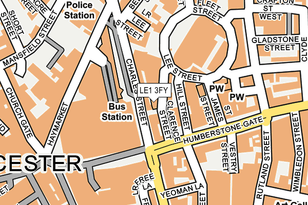 LE1 3FY map - OS OpenMap – Local (Ordnance Survey)