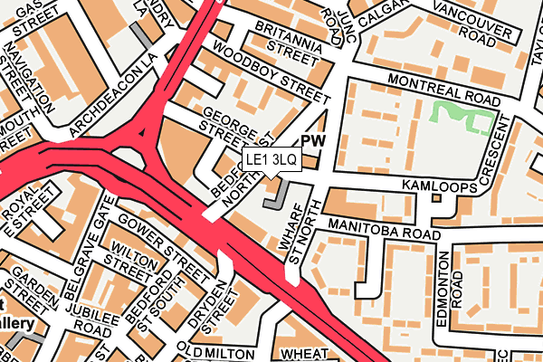 LE1 3LQ map - OS OpenMap – Local (Ordnance Survey)