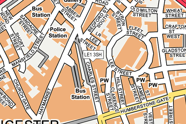 LE1 3SH map - OS OpenMap – Local (Ordnance Survey)