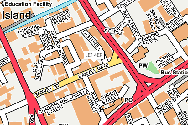 LE1 4EP map - OS OpenMap – Local (Ordnance Survey)