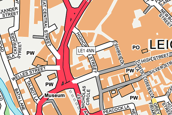 LE1 4NN map - OS OpenMap – Local (Ordnance Survey)