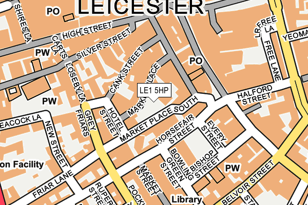 LE1 5HP map - OS OpenMap – Local (Ordnance Survey)