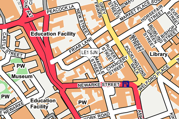 Map of CASTLE PARK HOTEL TRADING LTD at local scale
