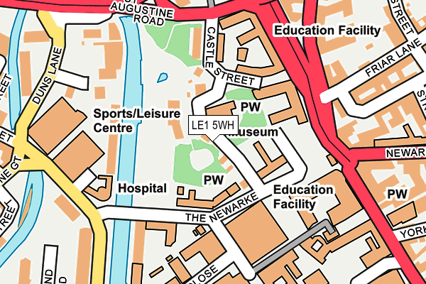 LE1 5WH map - OS OpenMap – Local (Ordnance Survey)