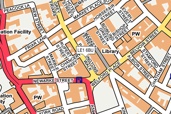 Map of M & M SOLICITORS (LEICESTER) LIMITED at local scale