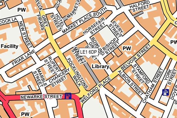 LE1 6DP map - OS OpenMap – Local (Ordnance Survey)