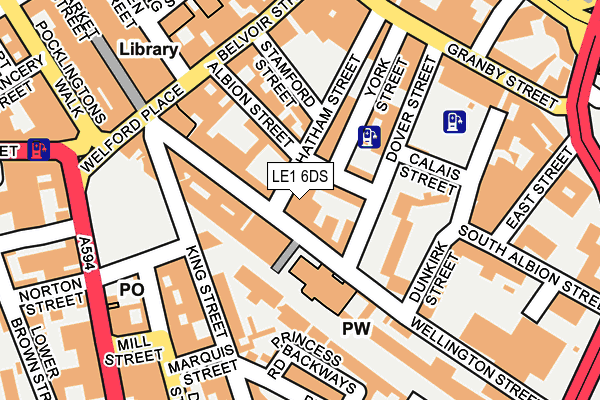 LE1 6DS map - OS OpenMap – Local (Ordnance Survey)