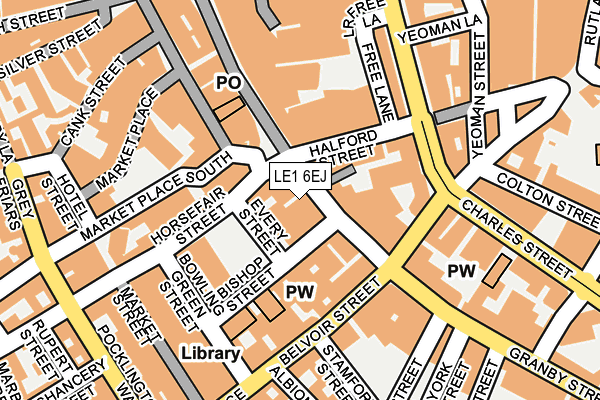 LE1 6EJ map - OS OpenMap – Local (Ordnance Survey)