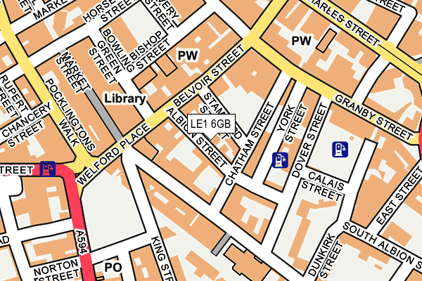 LE1 6GB map - OS OpenMap – Local (Ordnance Survey)