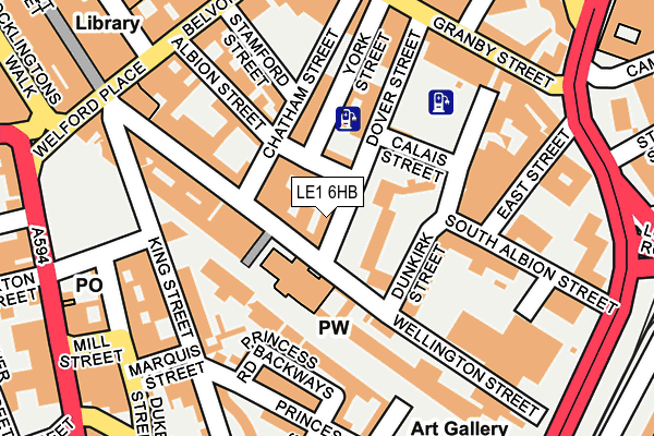 LE1 6HB map - OS OpenMap – Local (Ordnance Survey)