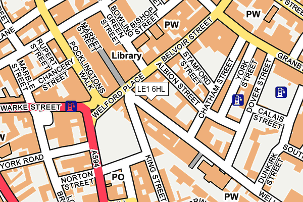 LE1 6HL map - OS OpenMap – Local (Ordnance Survey)