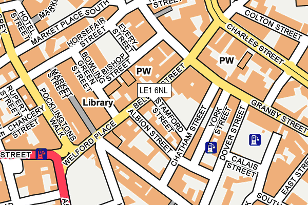 LE1 6NL map - OS OpenMap – Local (Ordnance Survey)