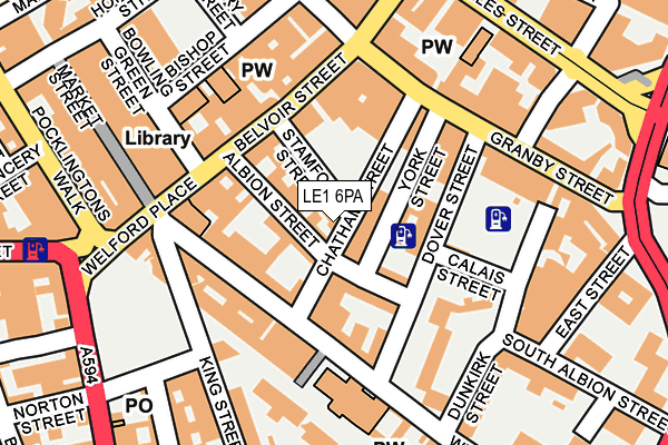 LE1 6PA map - OS OpenMap – Local (Ordnance Survey)