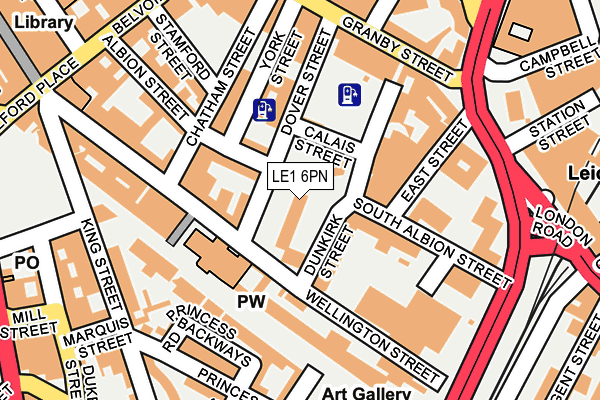 LE1 6PN map - OS OpenMap – Local (Ordnance Survey)