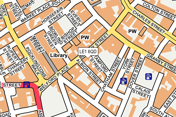 LE1 6QD map - OS OpenMap – Local (Ordnance Survey)