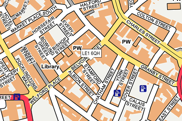 LE1 6QH map - OS OpenMap – Local (Ordnance Survey)